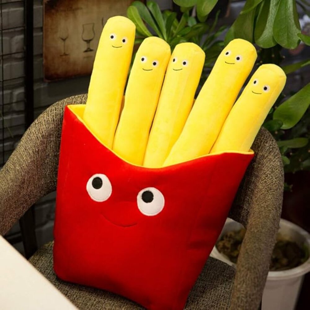 Soft French Fries Plush Toys Lovely Food Stuffed Food Pillow Sofa Pillow